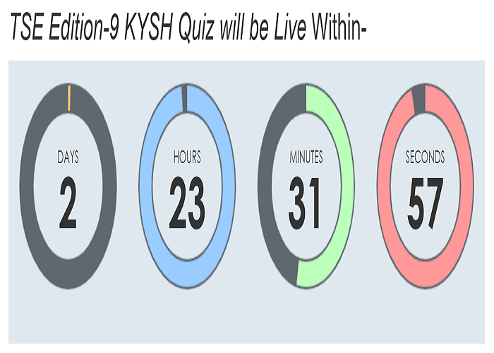 TSE Edition 9 Count-Down